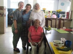 Grace and I at Damian house (a home for patients being treated for Hanson's Disase) with 97 year old Natividad, and Sister Luz, who prayed to receive Hanson's Disease in order to be in solidarity with those she served as a young nun